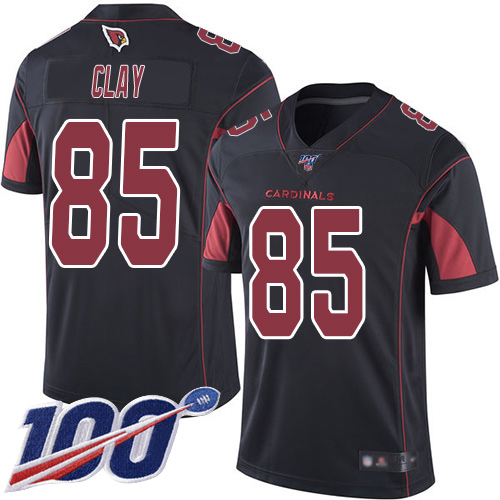 Arizona Cardinals Limited Black Men Charles Clay Jersey NFL Football #85 100th Season Rush Vapor Untouchable